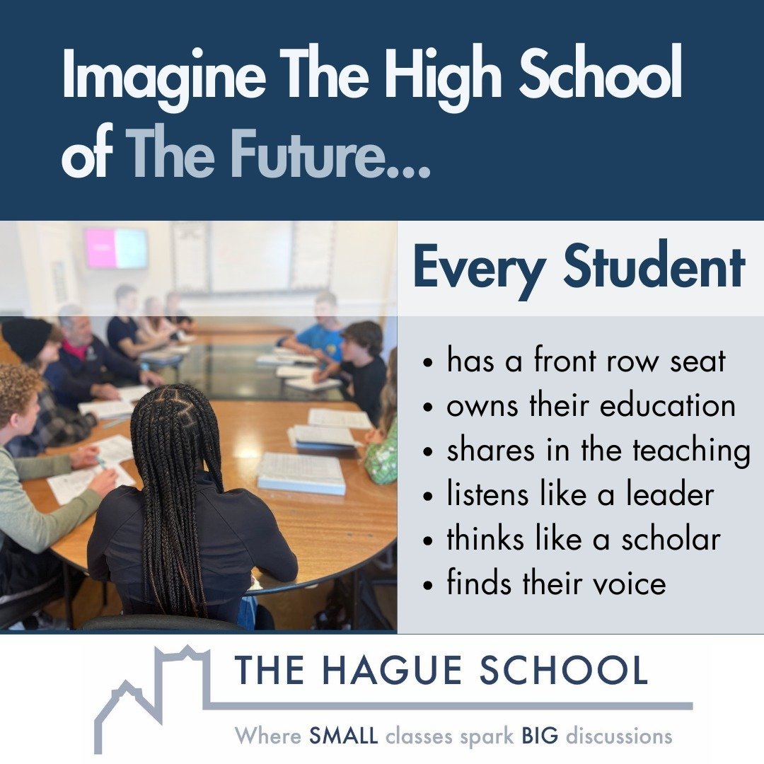 The Hague School will host an open house on Saturday, May 18th from 12 P.M. - 4 P.M. Tour our historic campus, observe a Harkness discussion, and grab a quick bite from local food truck vendor, Krazy Trompos. THS&rsquo;s Drama Club, in collaboration 
