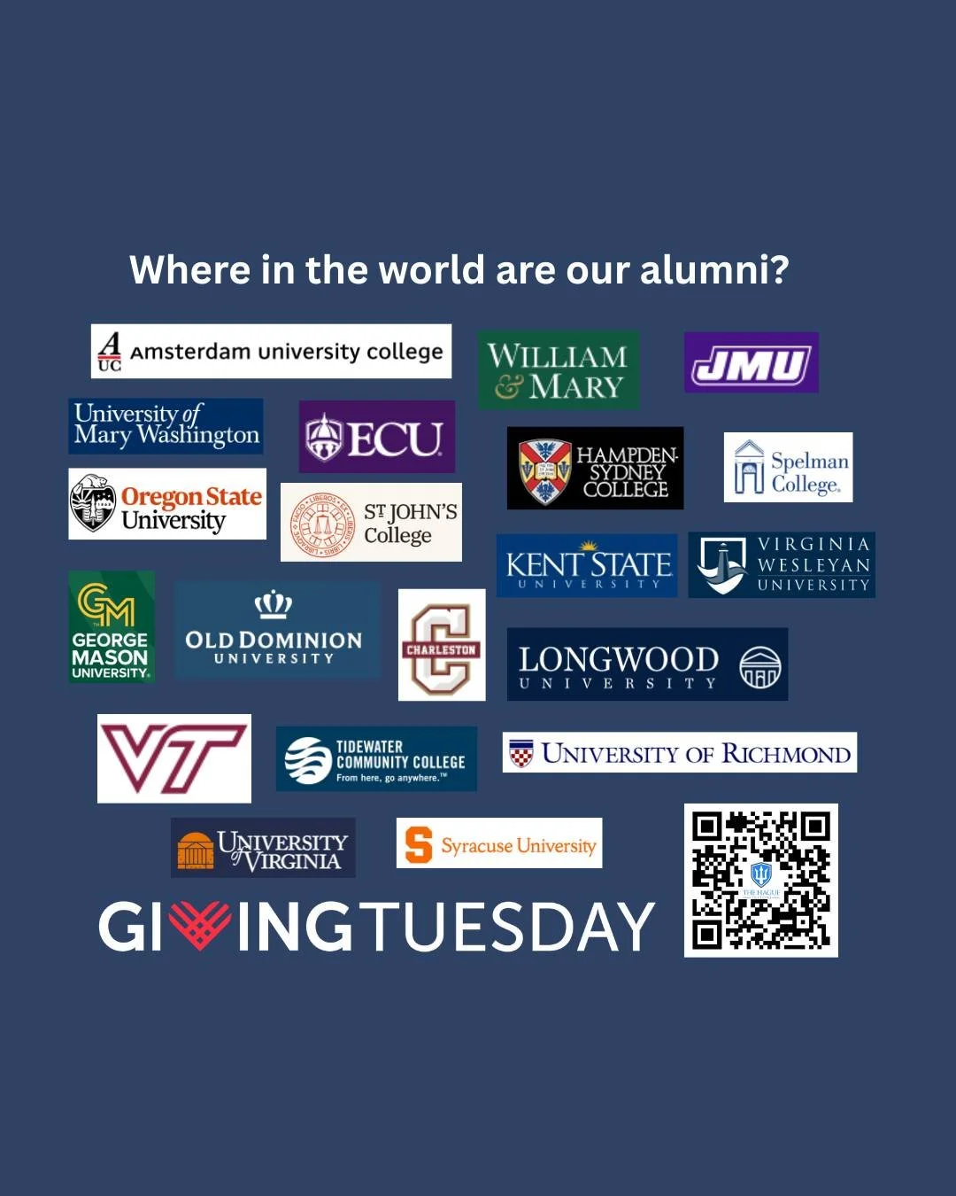 Where in the world are our alumni?  The Classes of 2023-2025 are scattered throughout Virginia and the world, pursing degrees in engineering, business, psychology, education, and many other degree programs.  Most say their Harkness Discussions prepar