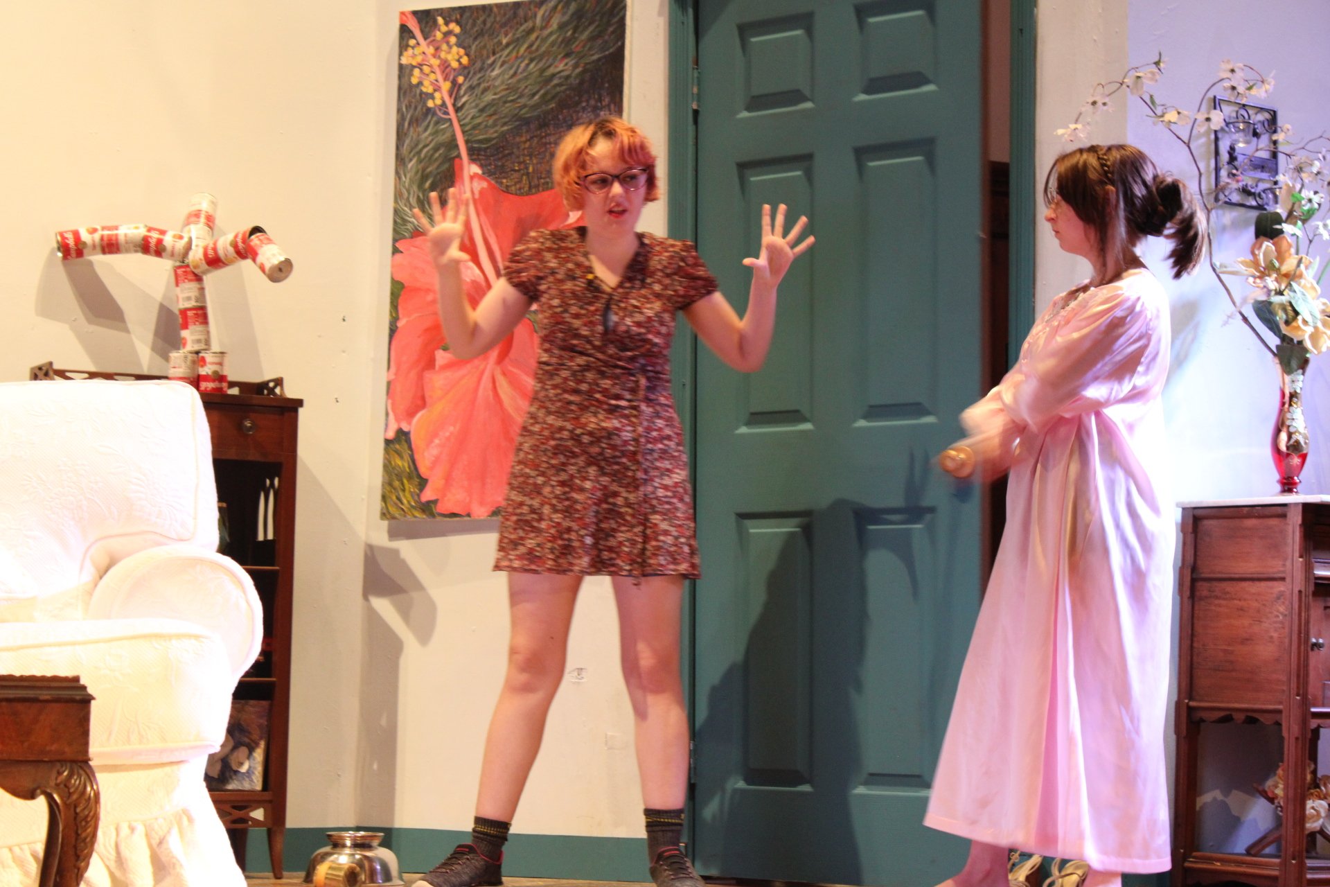 Photos from THS's 2024 production Burglars, Bunglers, and Neighborhood Thieves, a collaboration with Norfolk's Generic Theater.
