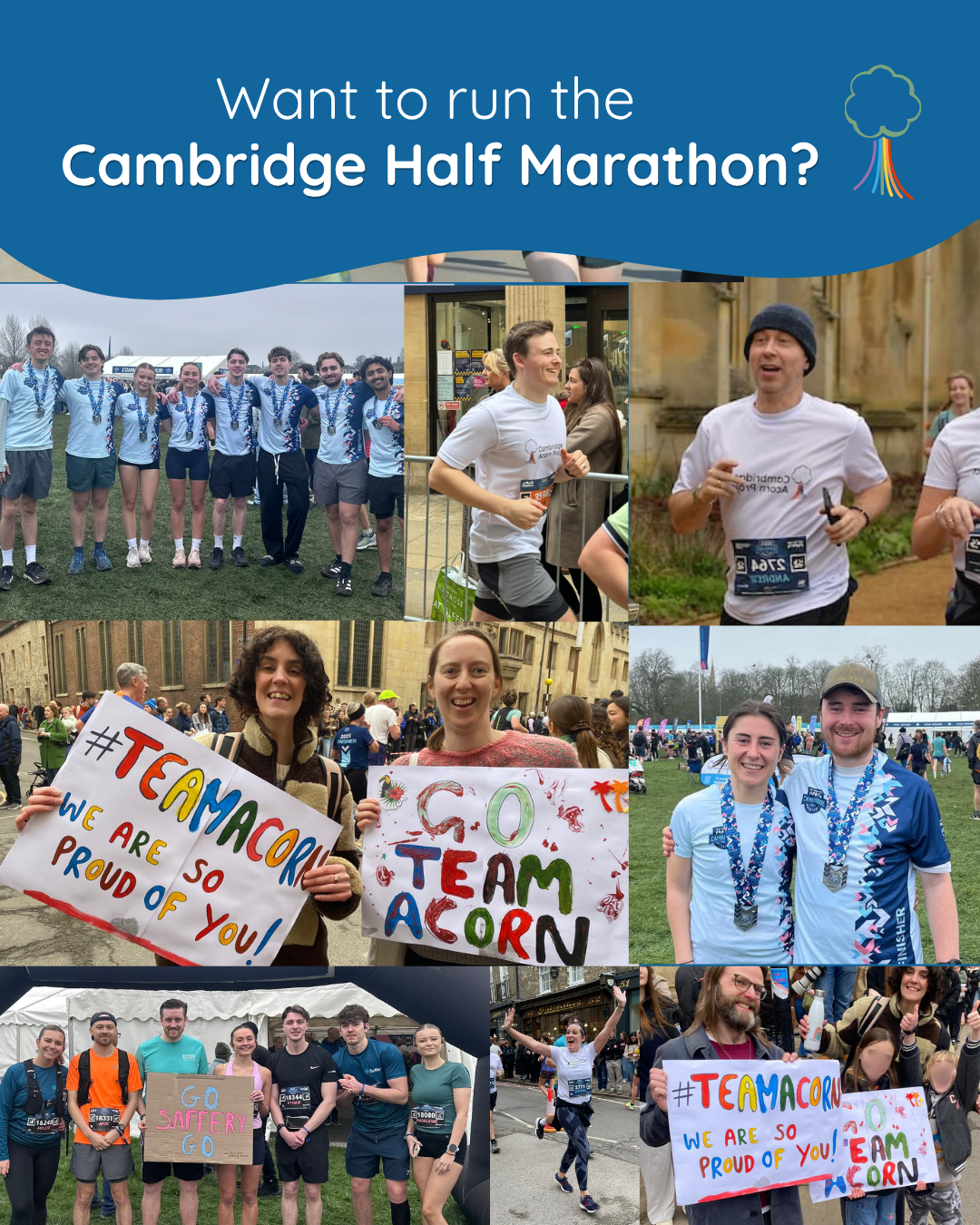 Run the Cambridge Half Marathon 2027 for Cambridge Acorn Project