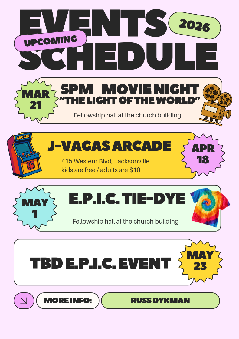 EPIC Youth March Schedule