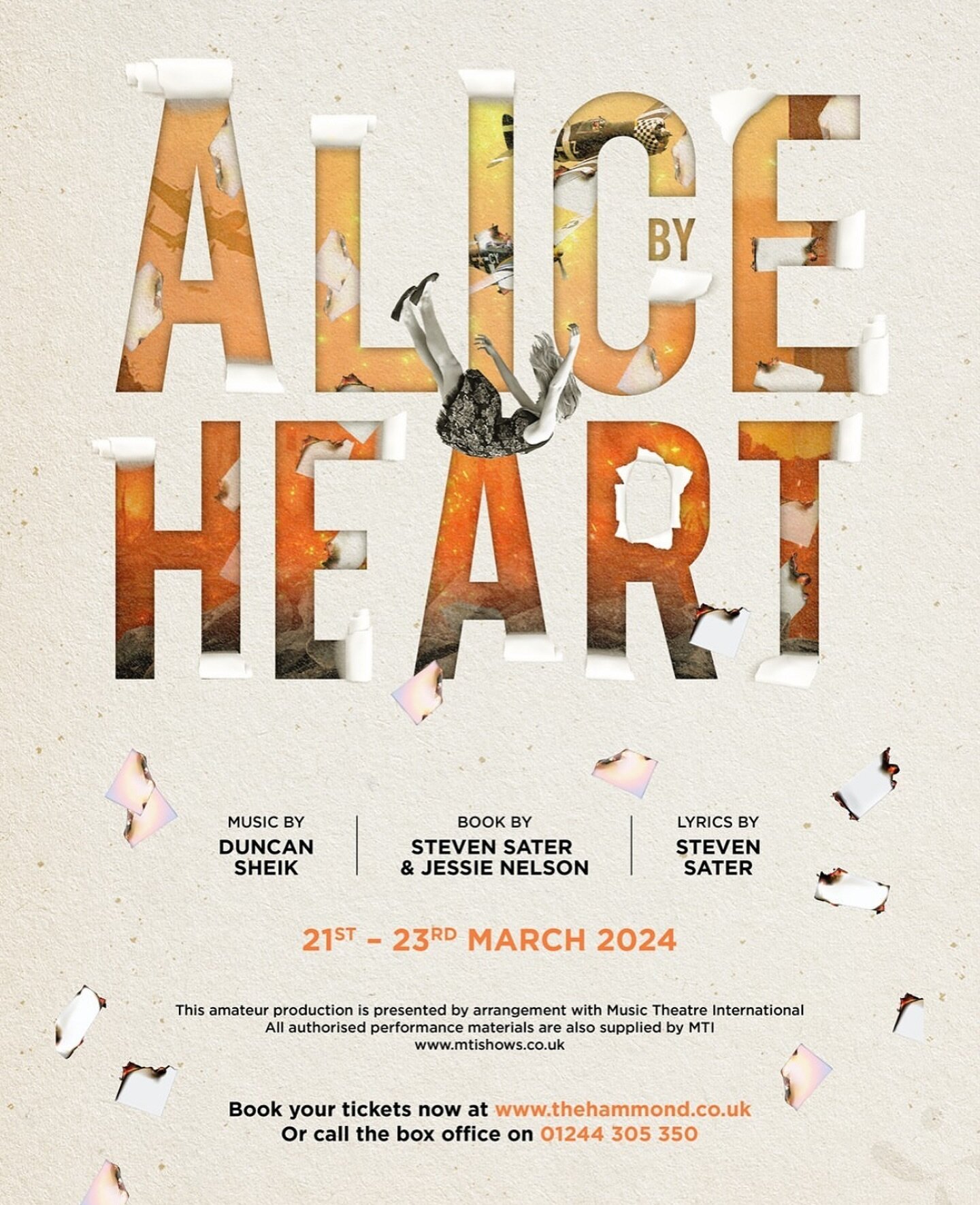 It&rsquo;s Alice by Heart&rsquo;s opening night tonight 😍

The theatre looks unlike it&rsquo;s ever looked and we have one more dress rehearsal before we have the privilege of sharing a stunning run of performances with audiences. 

Don&rsquo;t miss