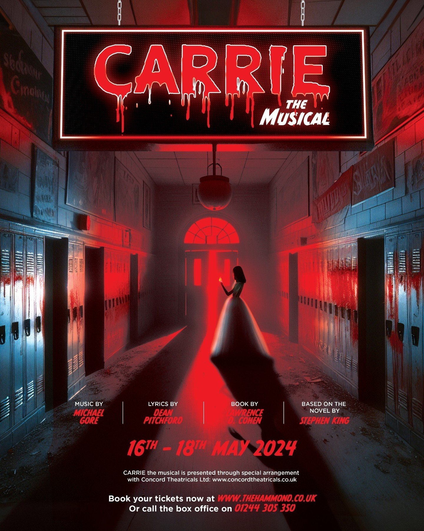 Tickets are now on sale for CARRIE THE MUSICAL 🩸⁠
⁠
Thursday 16th May - Saturday 18th May 2024⁠
⁠
Carrie White is a misfit. At school, she's an outcast who's bullied by the popular crowd, and virtually invisible to everyone else. At home, she's at t