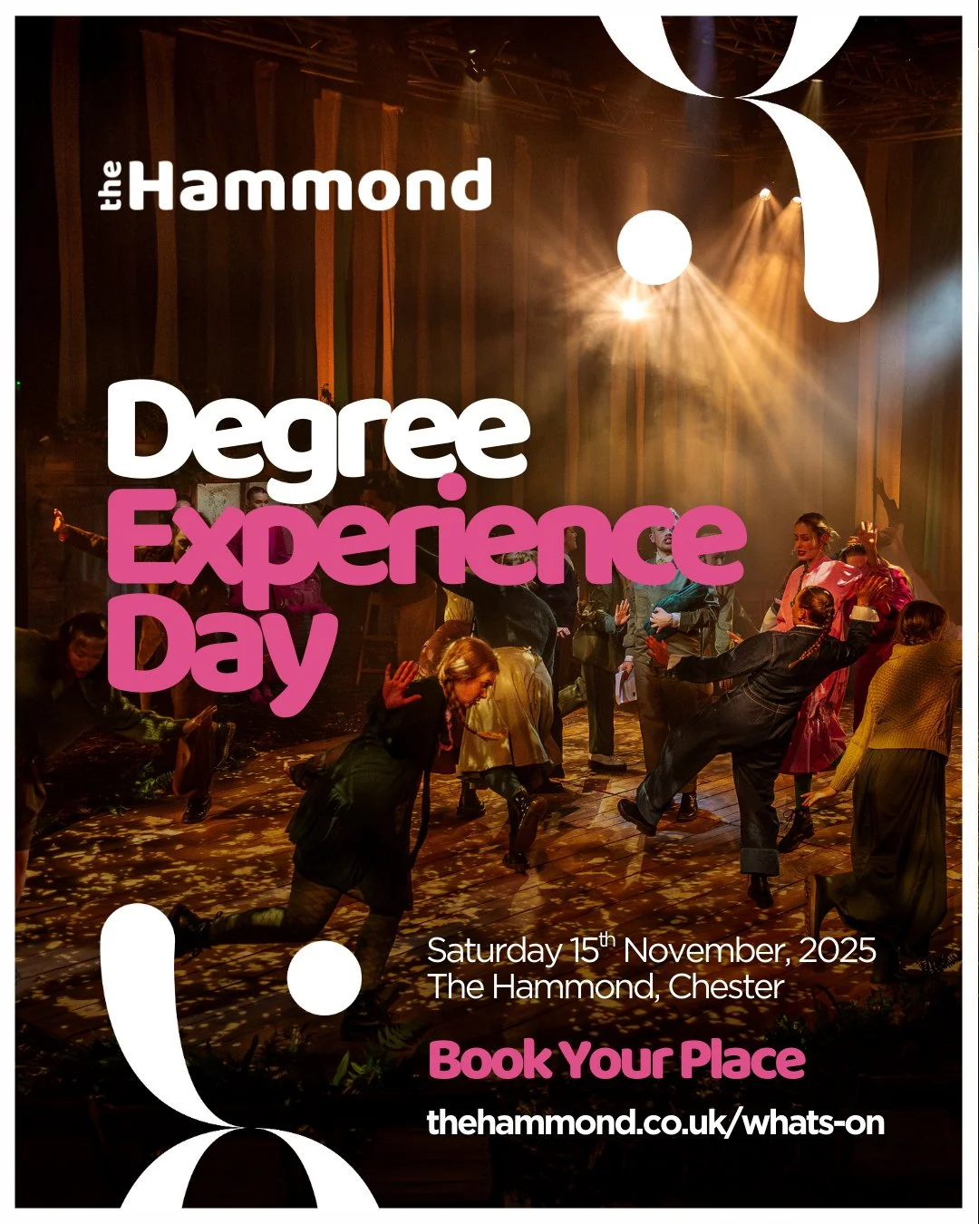 🚨 Last Few Places Remaining! 🚨⁠
⁠
🎓 Degree Experience Day &ndash; BA (Hons) Musical Theatre Performance⁠
📅 Saturday 15th November 2025⁠
📍 The Hammond, Chester⁠
⁠
Are you interested in applying for The Hammond&rsquo;s BA (Hons) Musical Theatre Pe