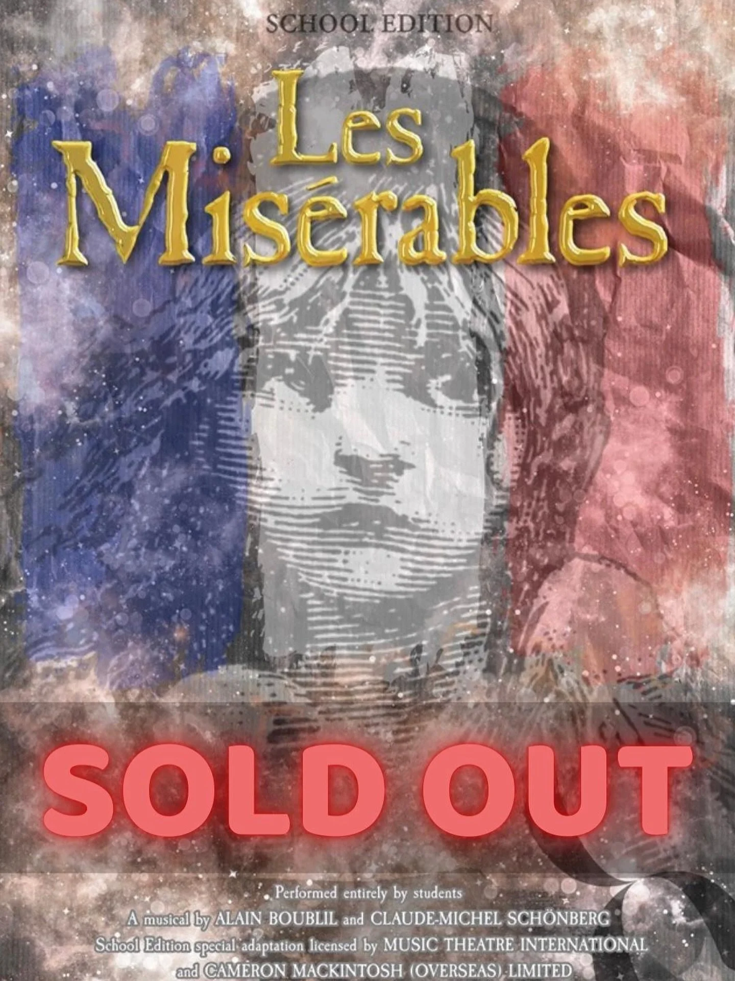 🎭 Opening Night and we&rsquo;re SOLD OUT! 🎟️

Tonight the curtain rises on our production of Les Mis&eacute;rables, and we couldn&rsquo;t be more proud to officially say we are completely sold out! Thank you to everyone who supported us and grabbed