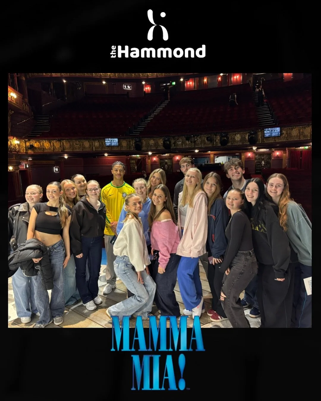 Huge thank you to Hammond Alumni @jay.jobarteh for giving our Grads an all access pass to the backstage of The MAMMA MIA UK TOUR! 

Our Biggest School trip to date! Just under 200 students visiting @palaceandopera for a spectacular evening of &lsquo;