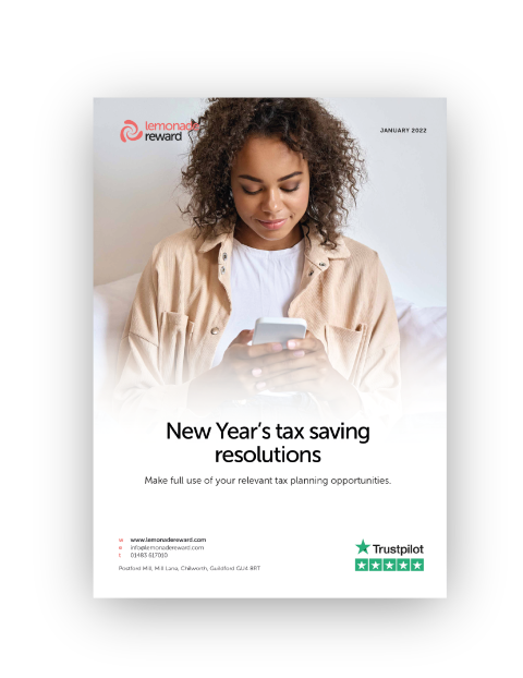 New Year’s tax saving resolutions.