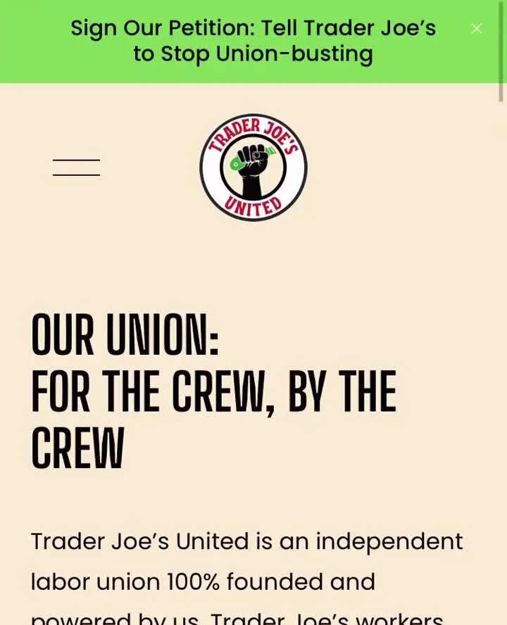 Trader Joe's United! — Crew for a Trader Joe’s Union
