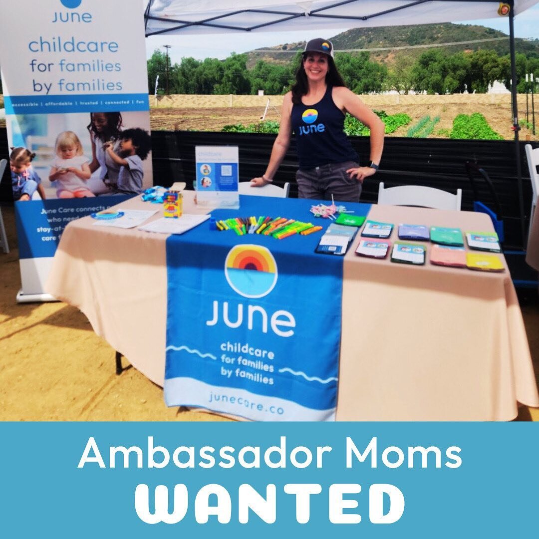 🚨June Care is looking for Ambassador Moms in the Sacramento, CA  and Austin, TX areas! 

🤩 Know an awesome mom in these communities? We want to meet her! 

❓What is June Care❓
June Care is an App that connects families that need childcare with near