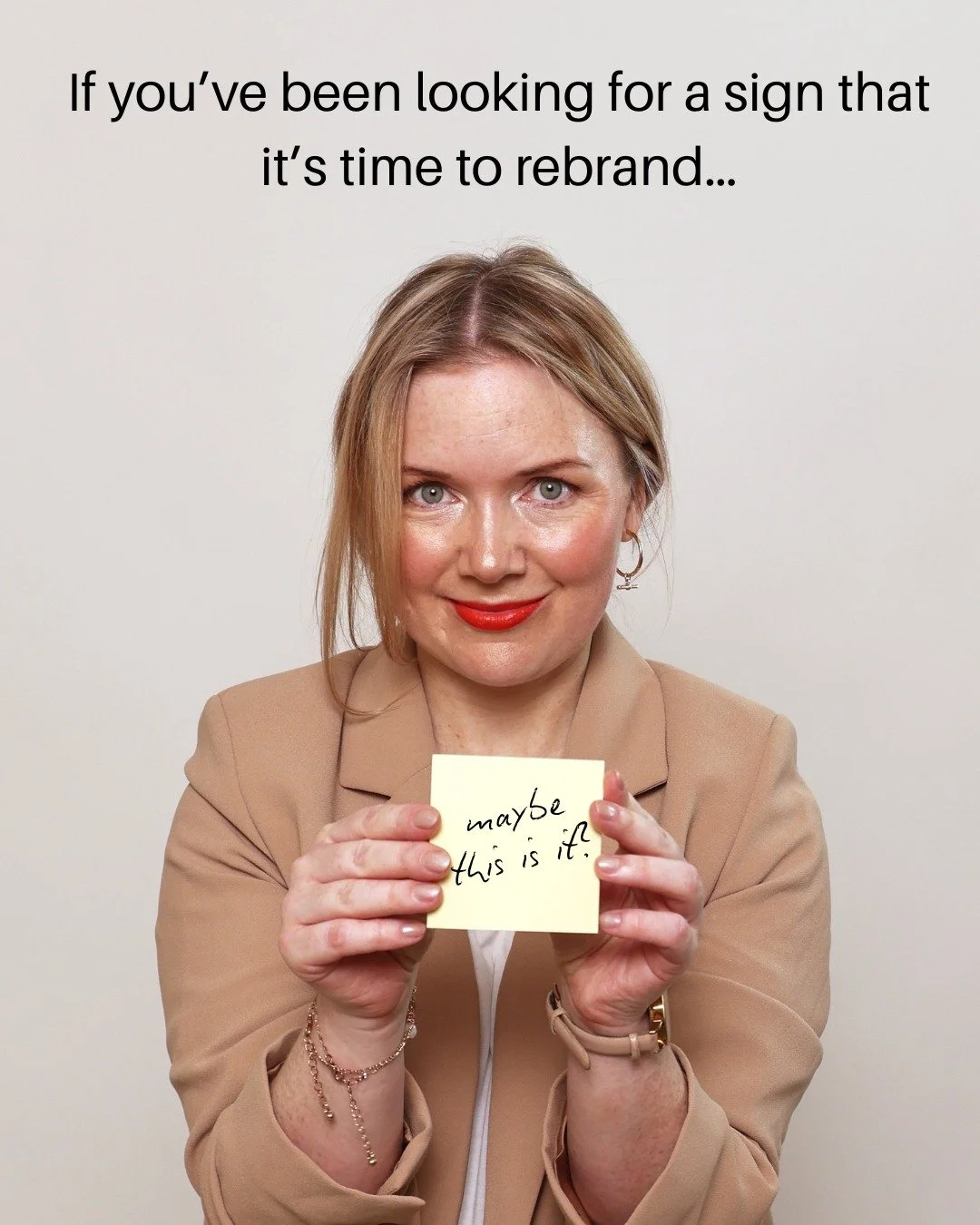 If your website 'does the job' and your social media feels 'fine' but you have that niggling feeling that you could be showing up better, bigger, this message is for you!

I'm looking for 3 service providers who have outgrown their brand and are read