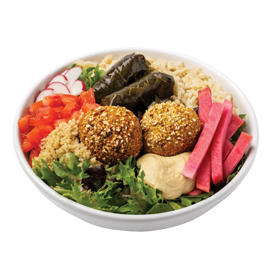 Bowl filled with delicious vegan ingredients.