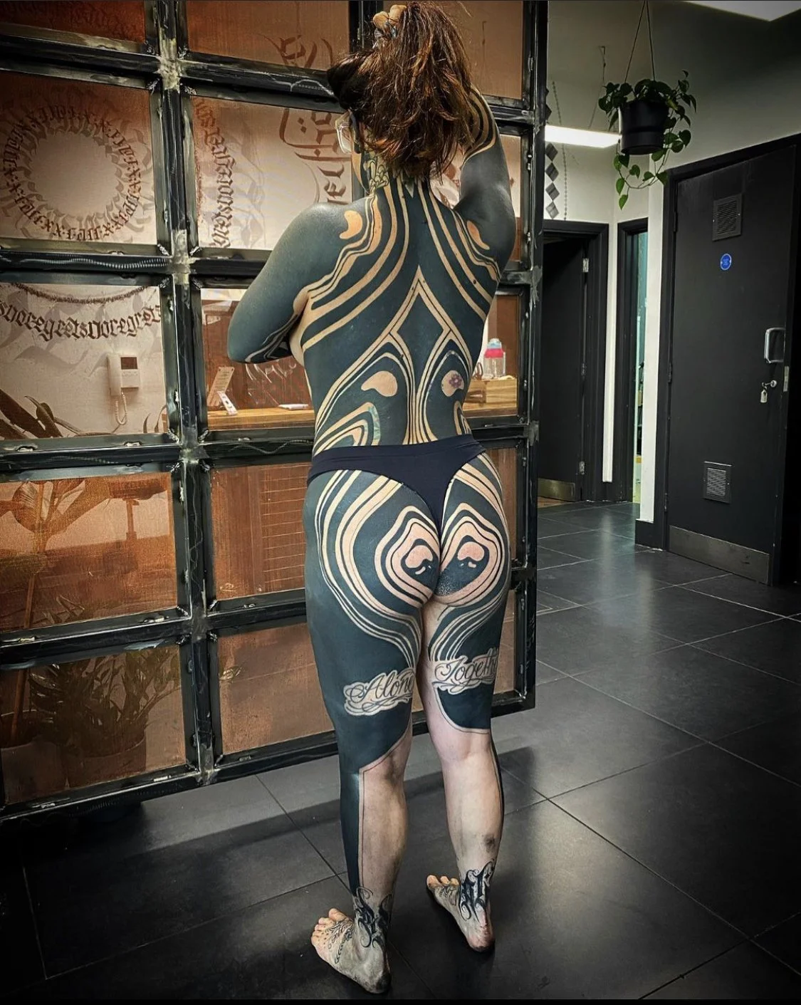Suminagashi Bodysuit Tattoo | Gormex, London blackwork tattoo artist