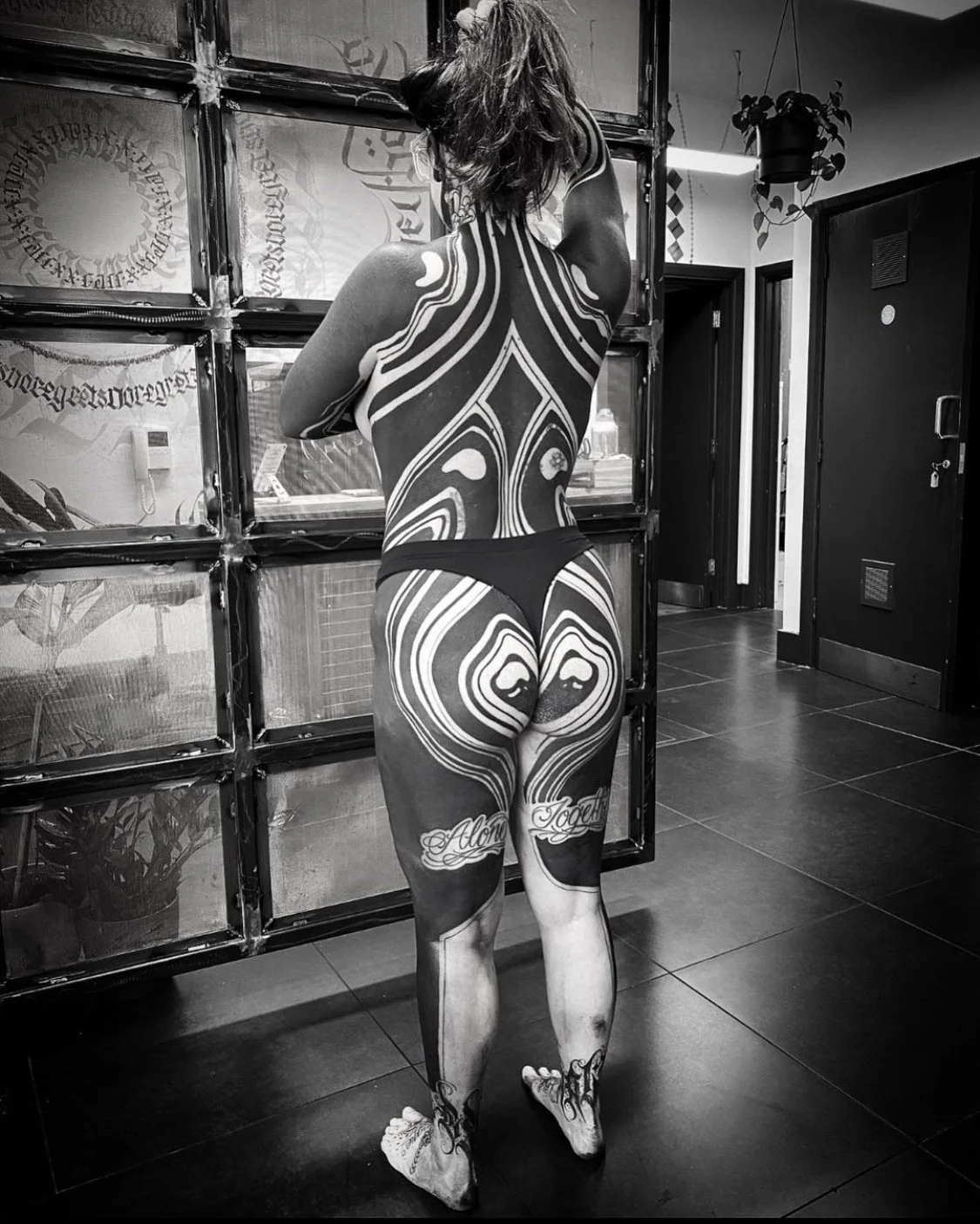 Suminagashi Bodysuit Tattoo | Gormex, London blackwork tattoo artist