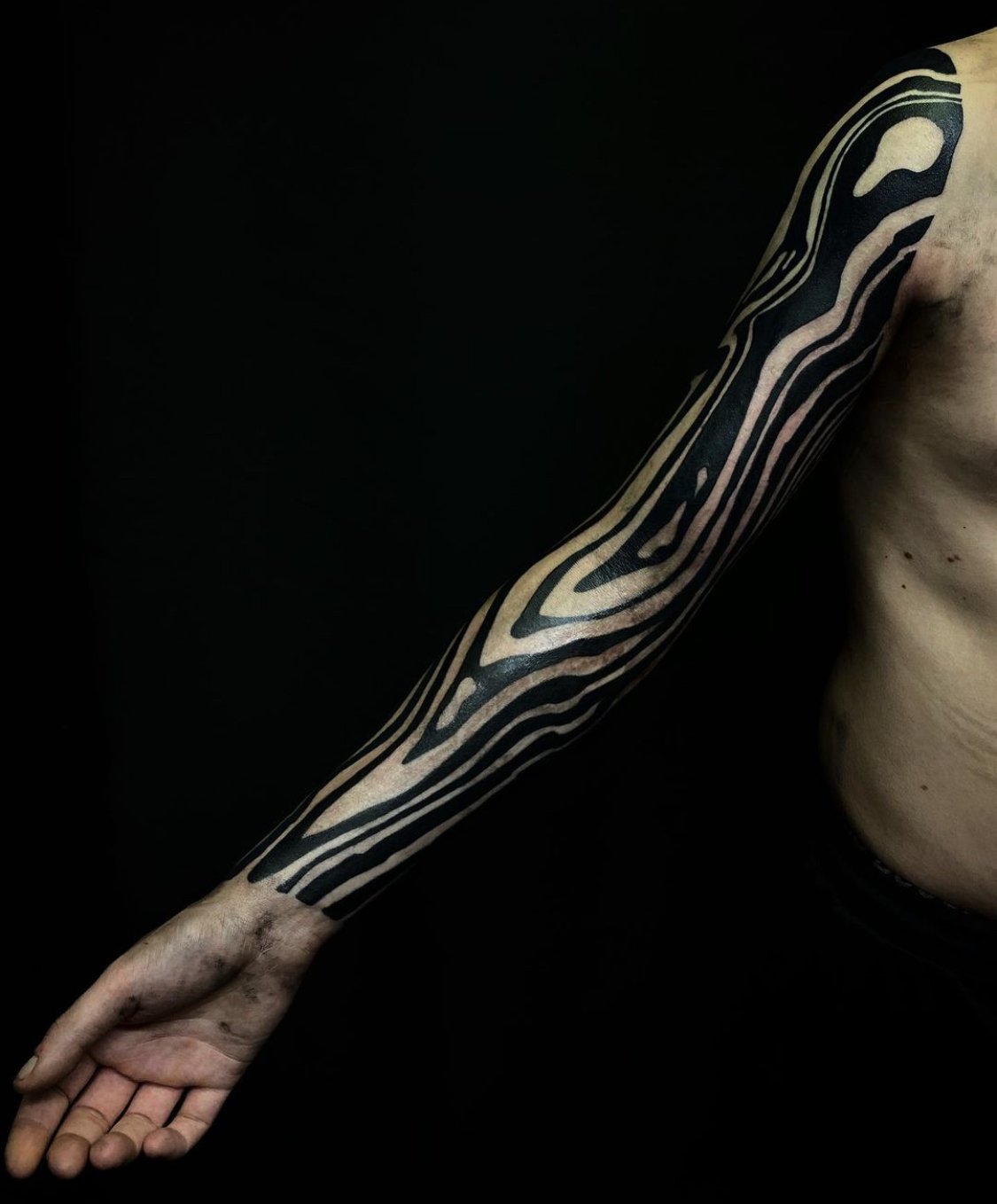 SUMINAGASHI FULL SLEEVE GÖRMEX Blackwork Tattoo Artist London, UK