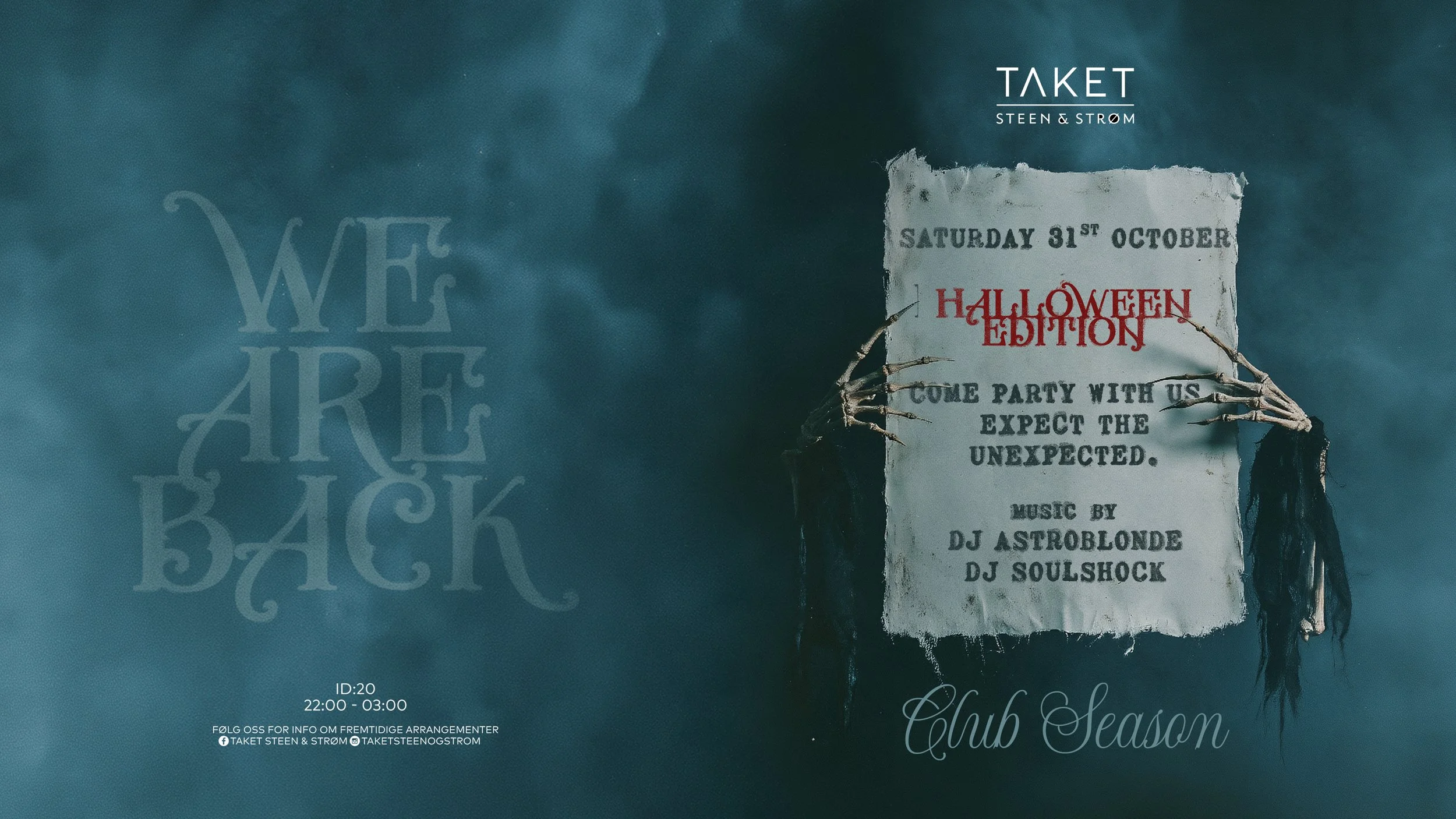 Promoplakat Halloween på TAKET 2026