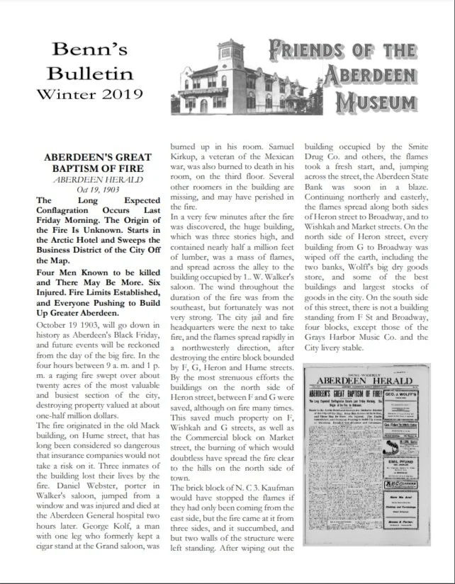 Benn's Bulletin Winter 2019