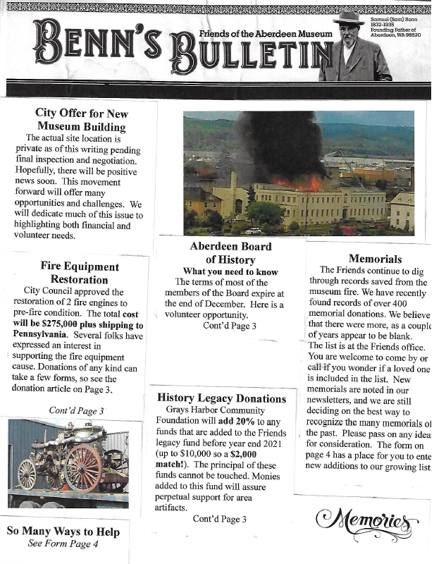 Benn's Bulletin Winter 2021