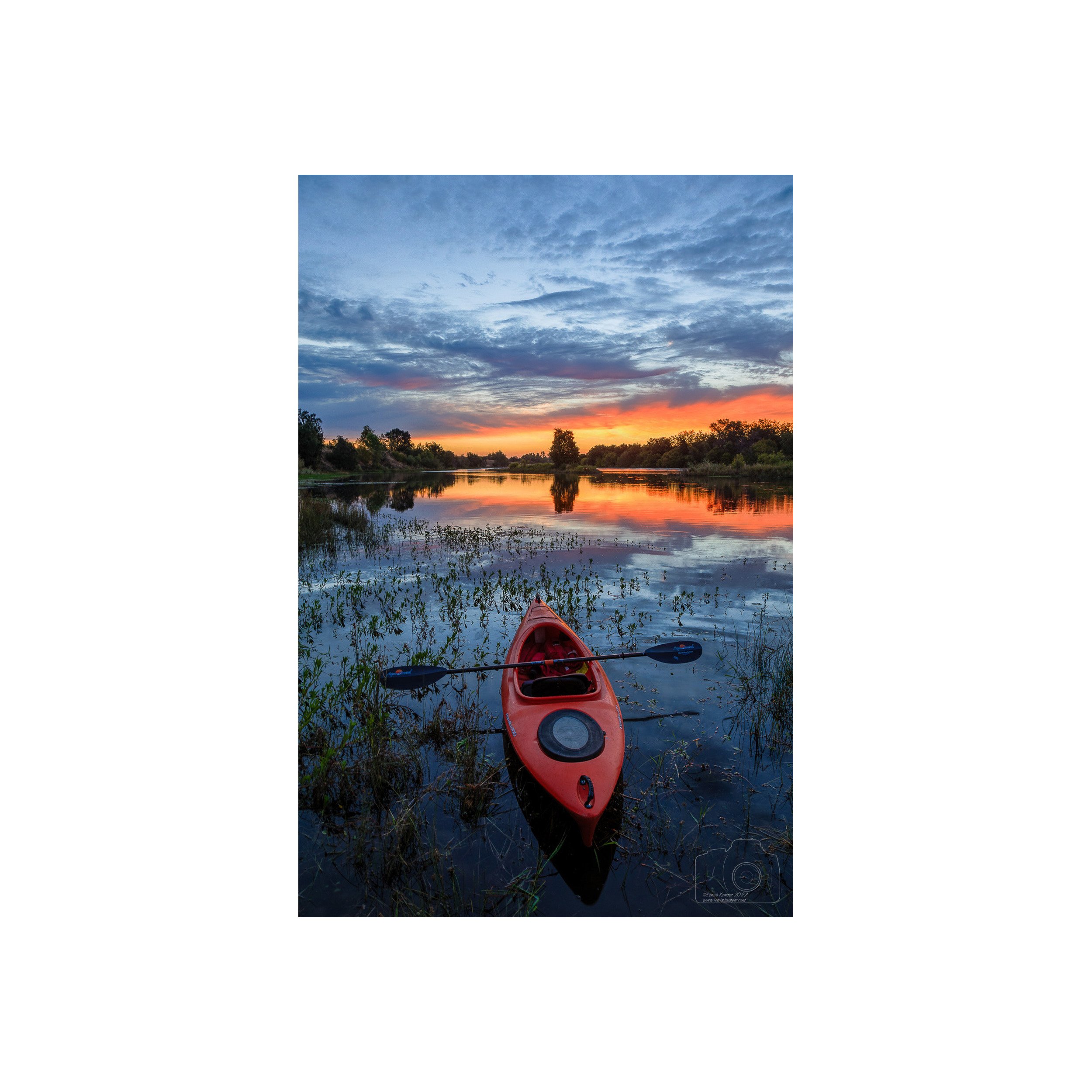 Kayak at sunrise #1