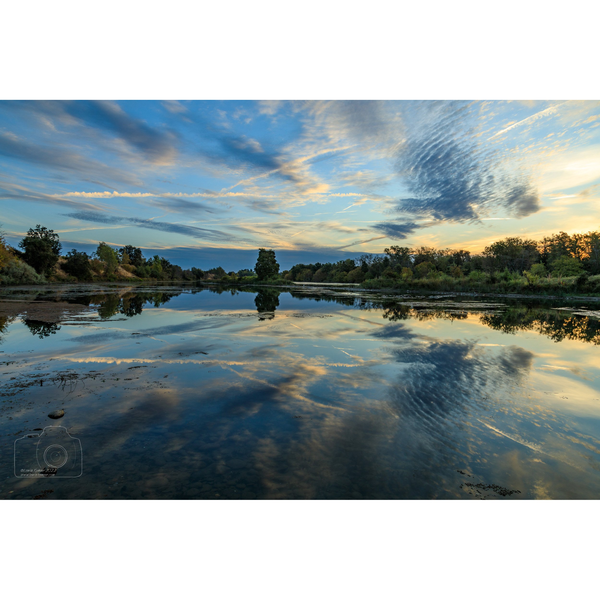 Clouds and reflections