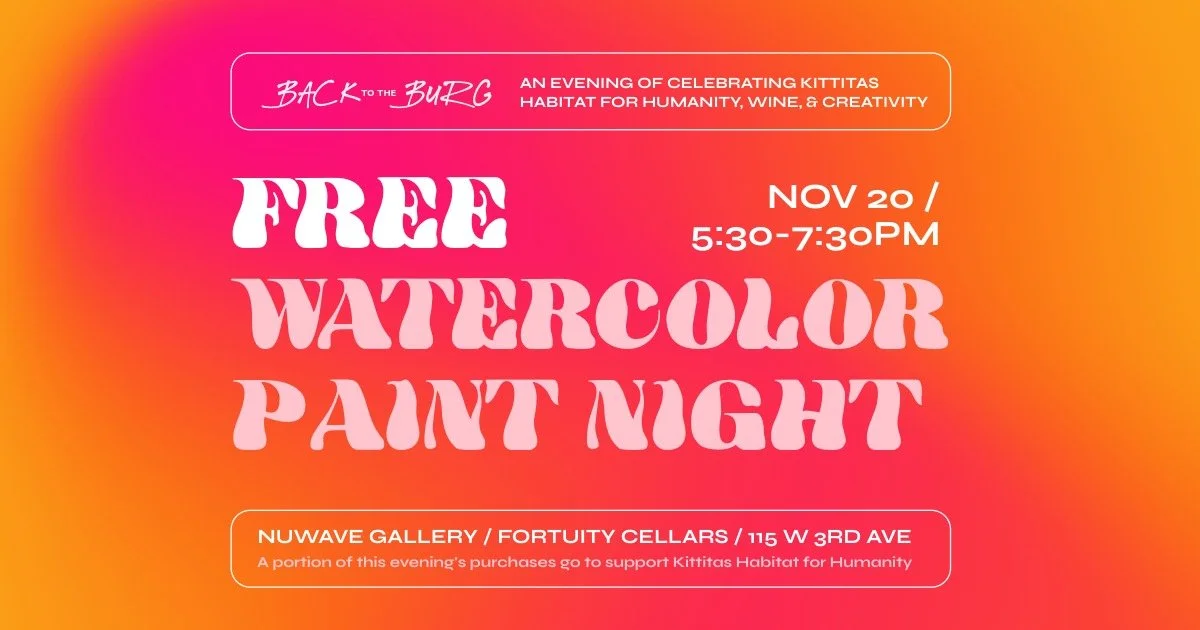 Free Watercolor Paint Night / BACK TO THE BURG