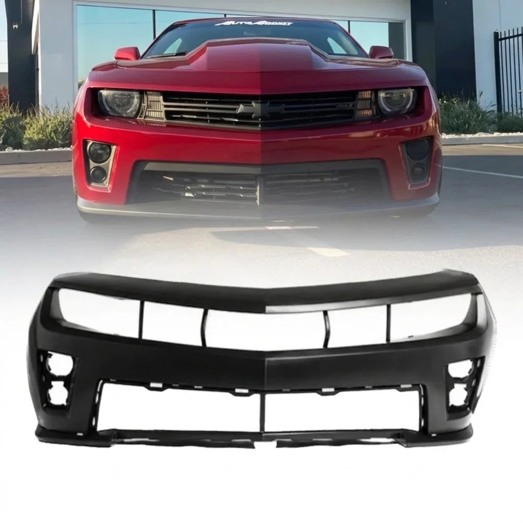 2010-2013 Chevy Camaro ZL1 Package Front Bumper Conversion Full Kit Flat Black