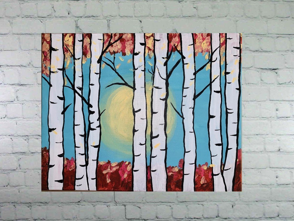 Birch Trees 16" x20