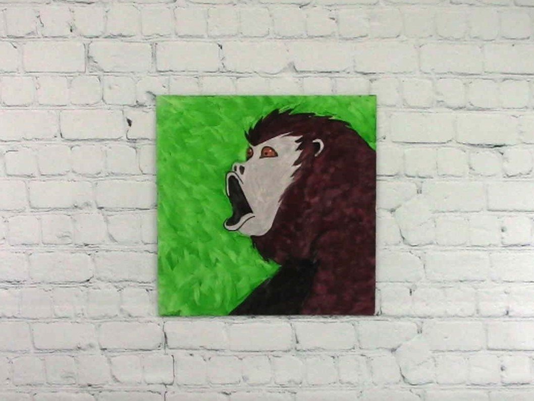 Howler Monkey 12" x 12"