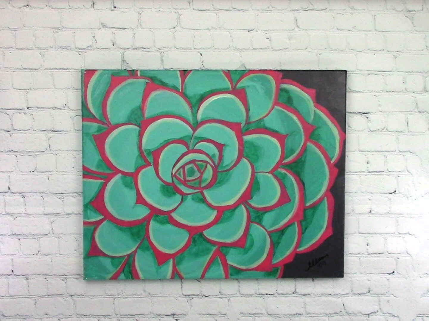 The Succulent 16" x20