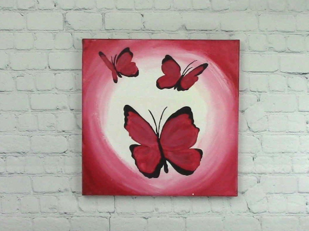 Flutterby 12" x 12"