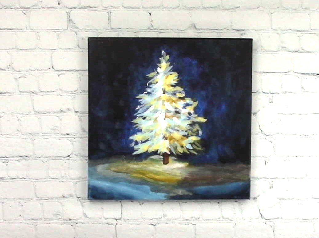 Lighted Tree 12" x 12"