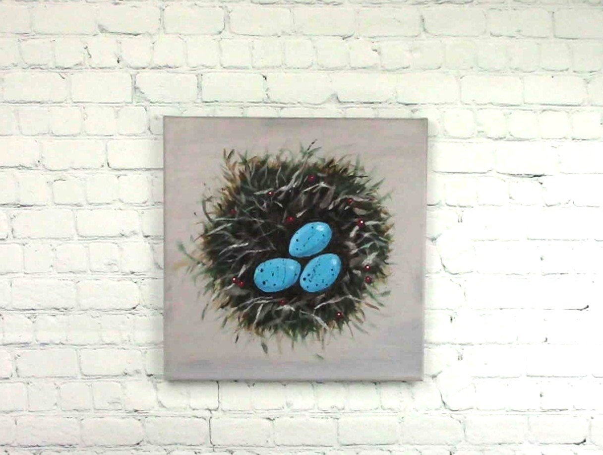 Robin's Nest 12" x 12"