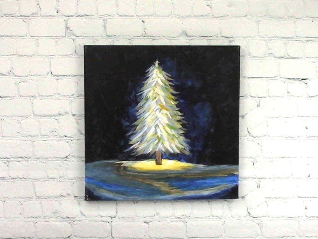 Lighted Tree 12" x 12"