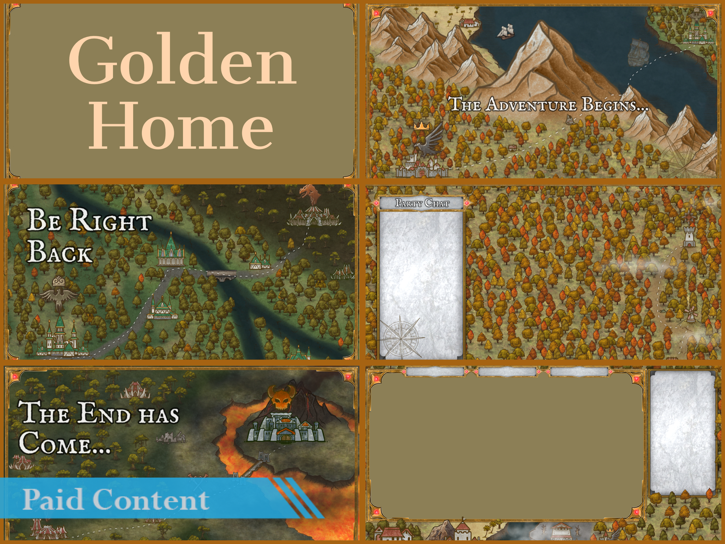 Golden Home Overlay Pack