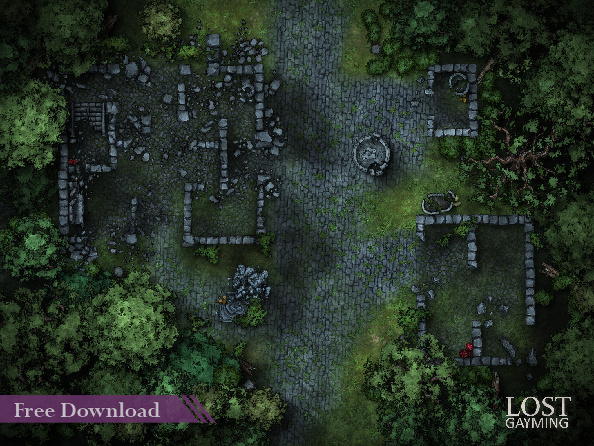 Forrest Ruins - Summer Night - 2k Map (No Grid) - Thumbnail.png
