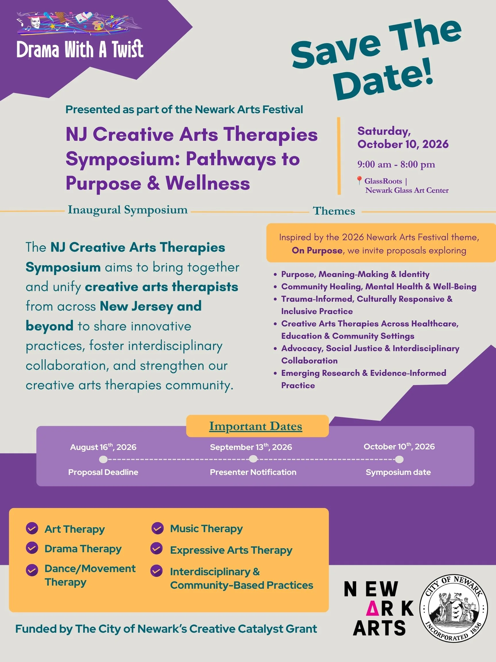 New Jersey Creative Art Therapies Symposium: Pathways to Purpose & Healing