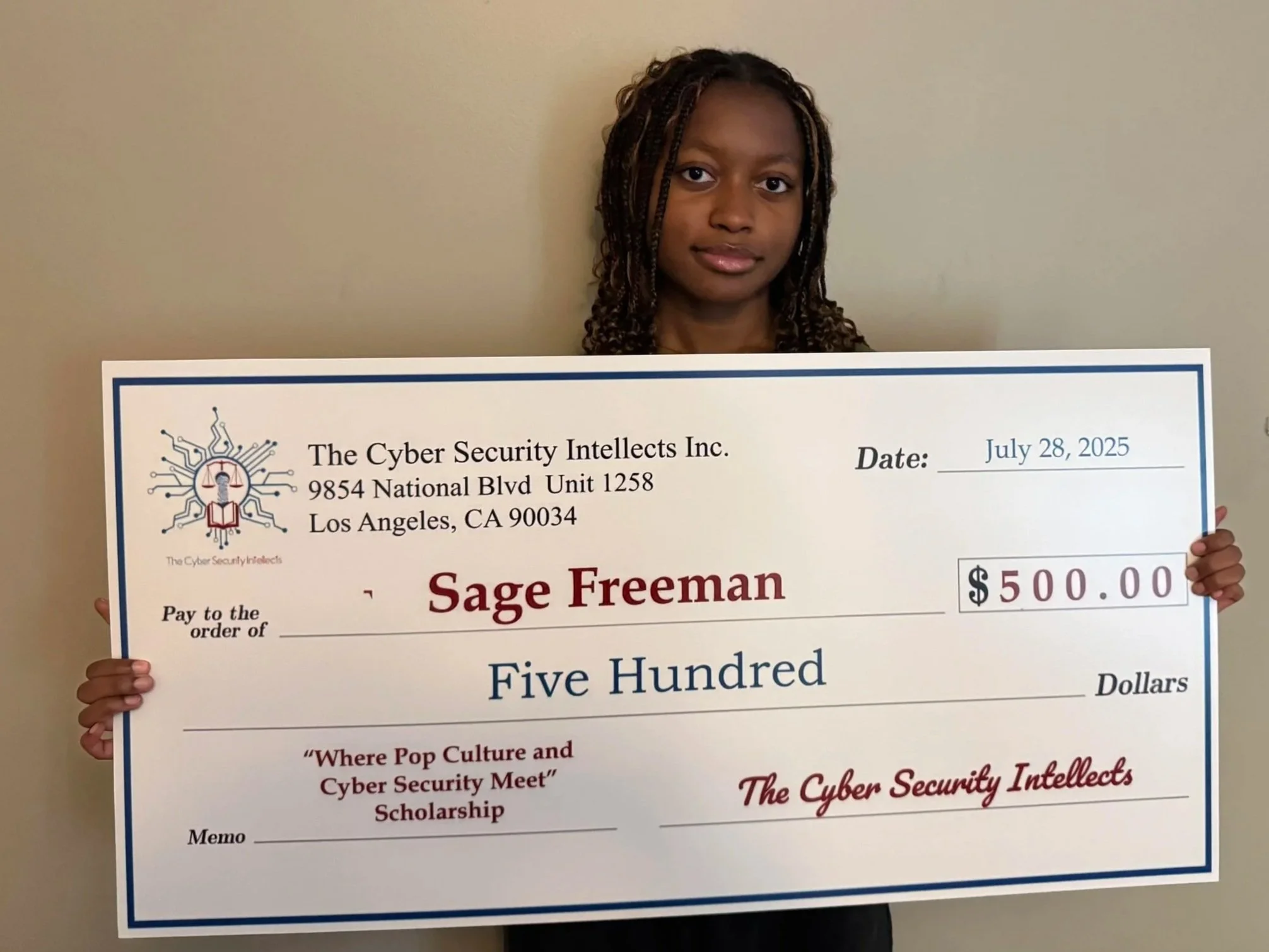 Sage Freeman - 2025 Recipient