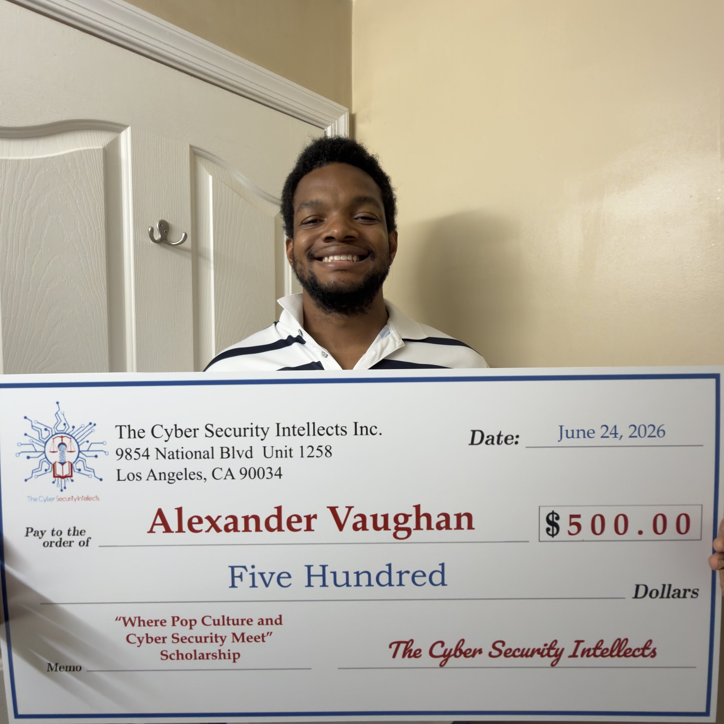 Alexander Vaughan - 2026 Recipient
