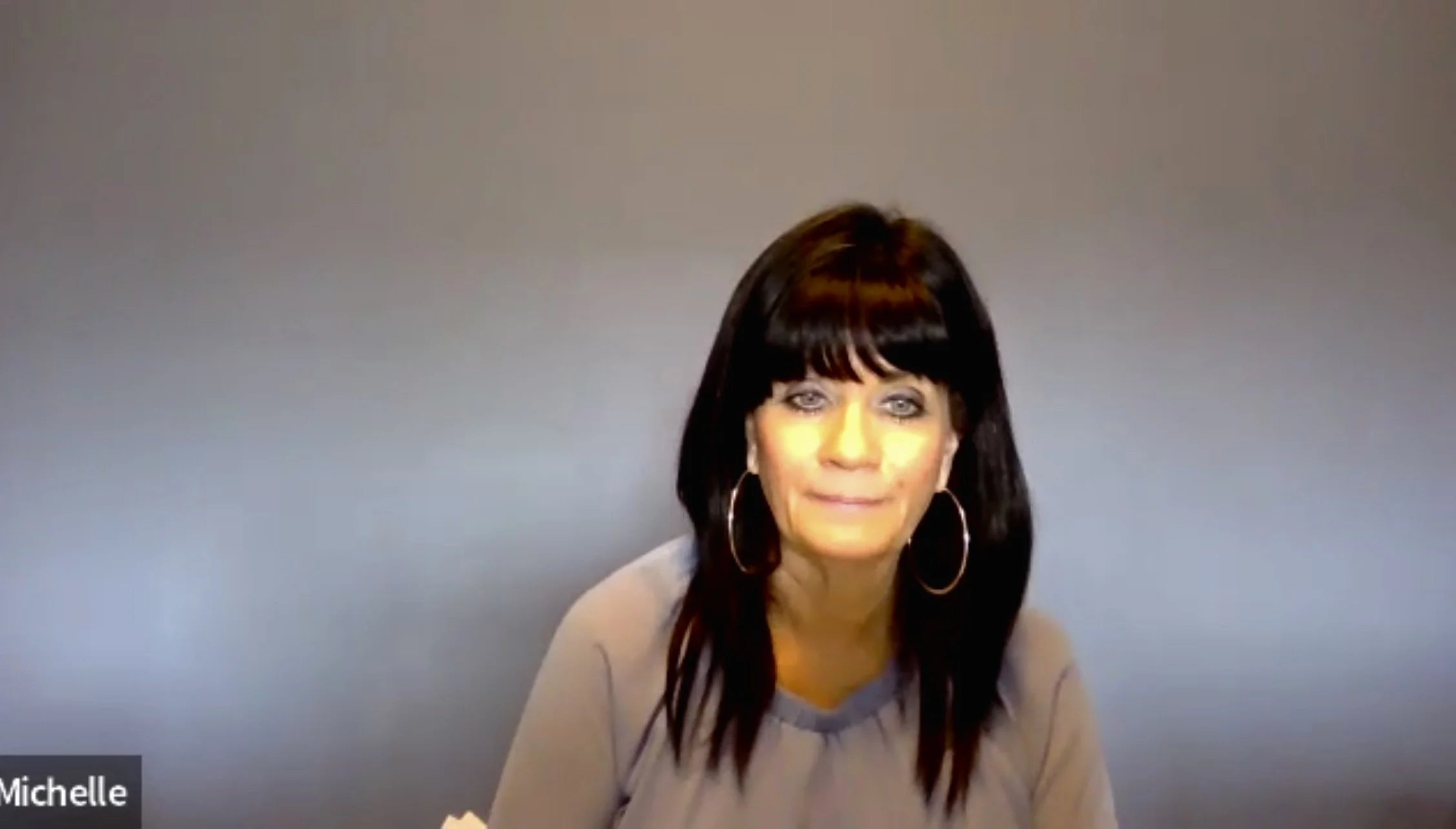 Michelle Tidball on a Zoom Conference Call