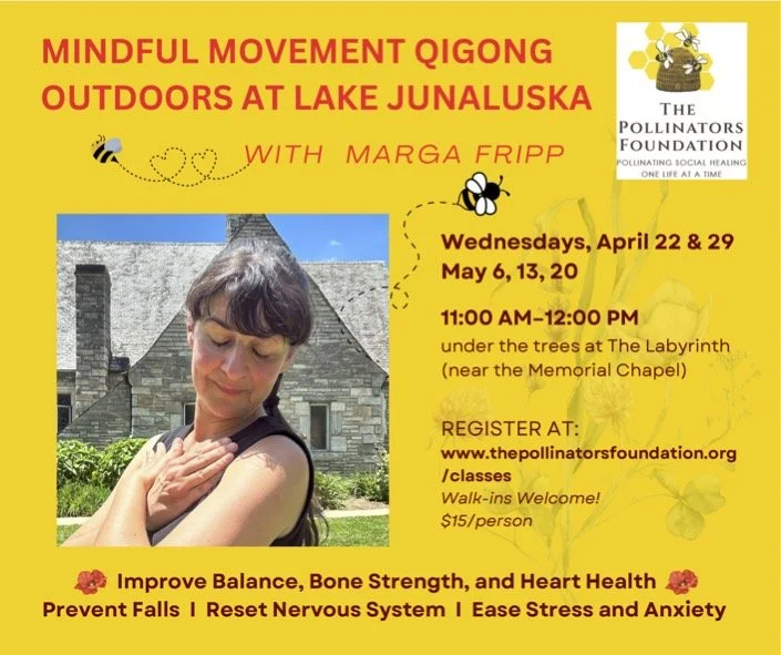 Mindful Movement Qigong Outdoors at Lake Junaluska Labyrinth with Marga Fripp