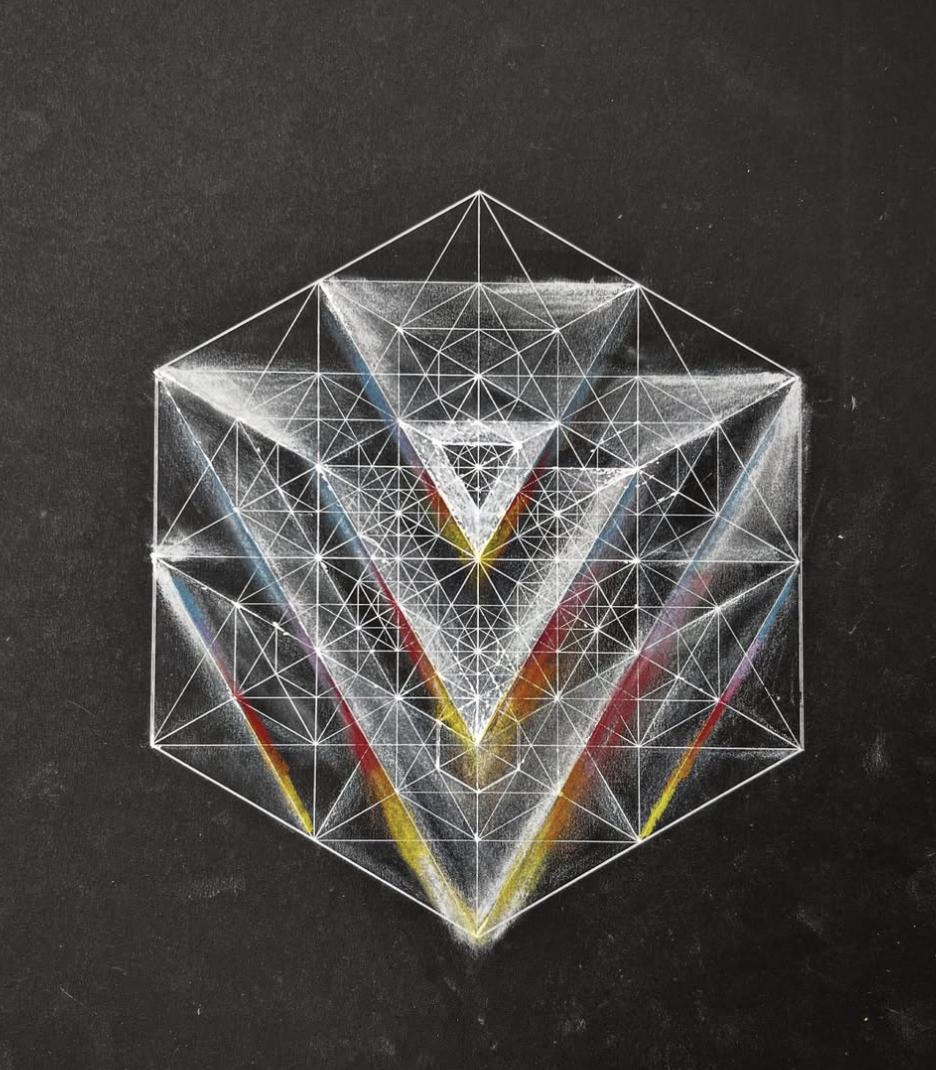 "#50"  White Ink Pen and Chalk