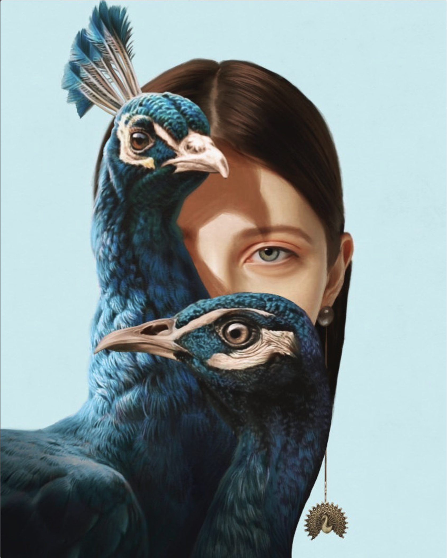 "Blue" 
70in x 50in
Fine Art Prints (Hahnemühle Matte Fibre Paper)
2/100 limited edition
Signed by the Artist
