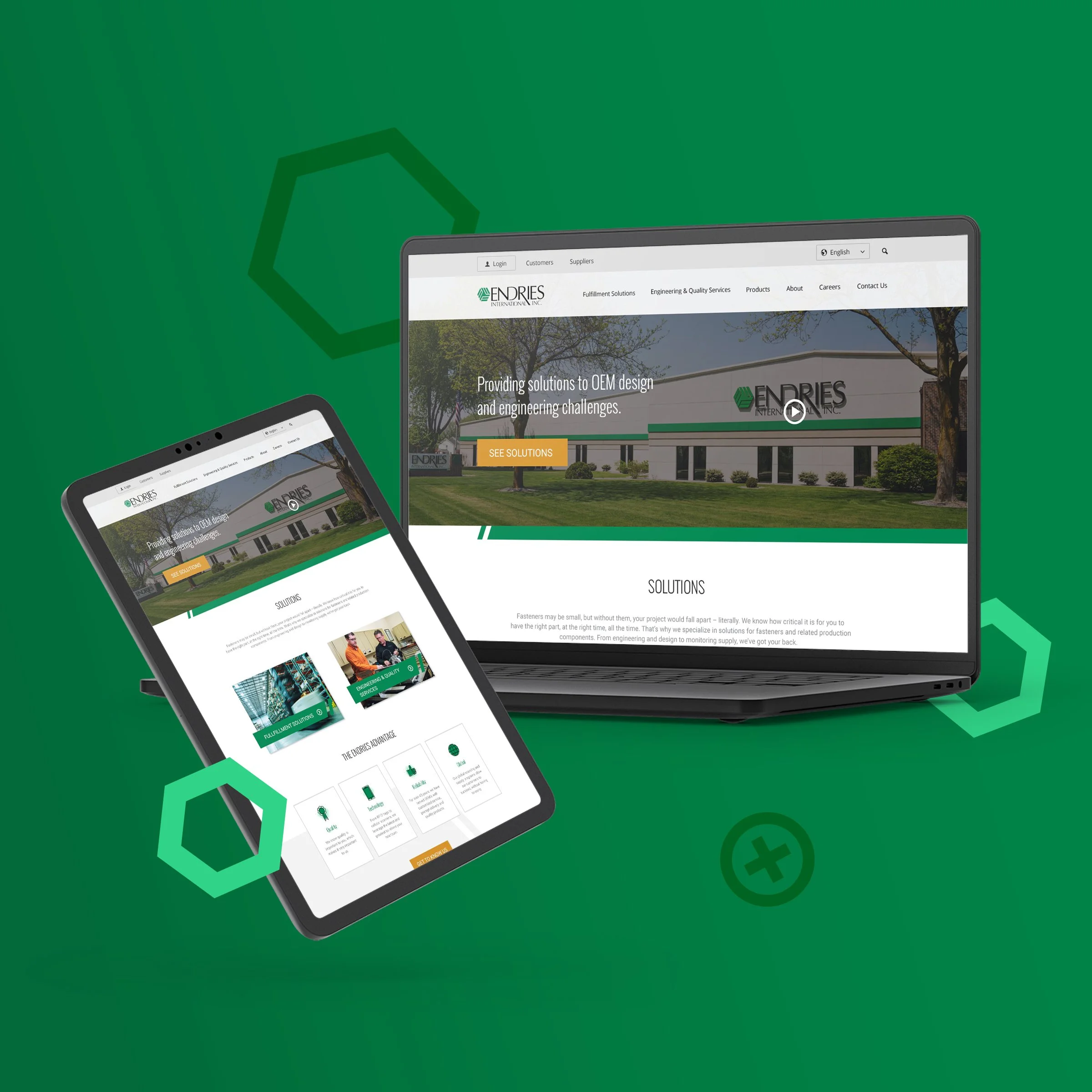 Endries Corporate Website Redesign