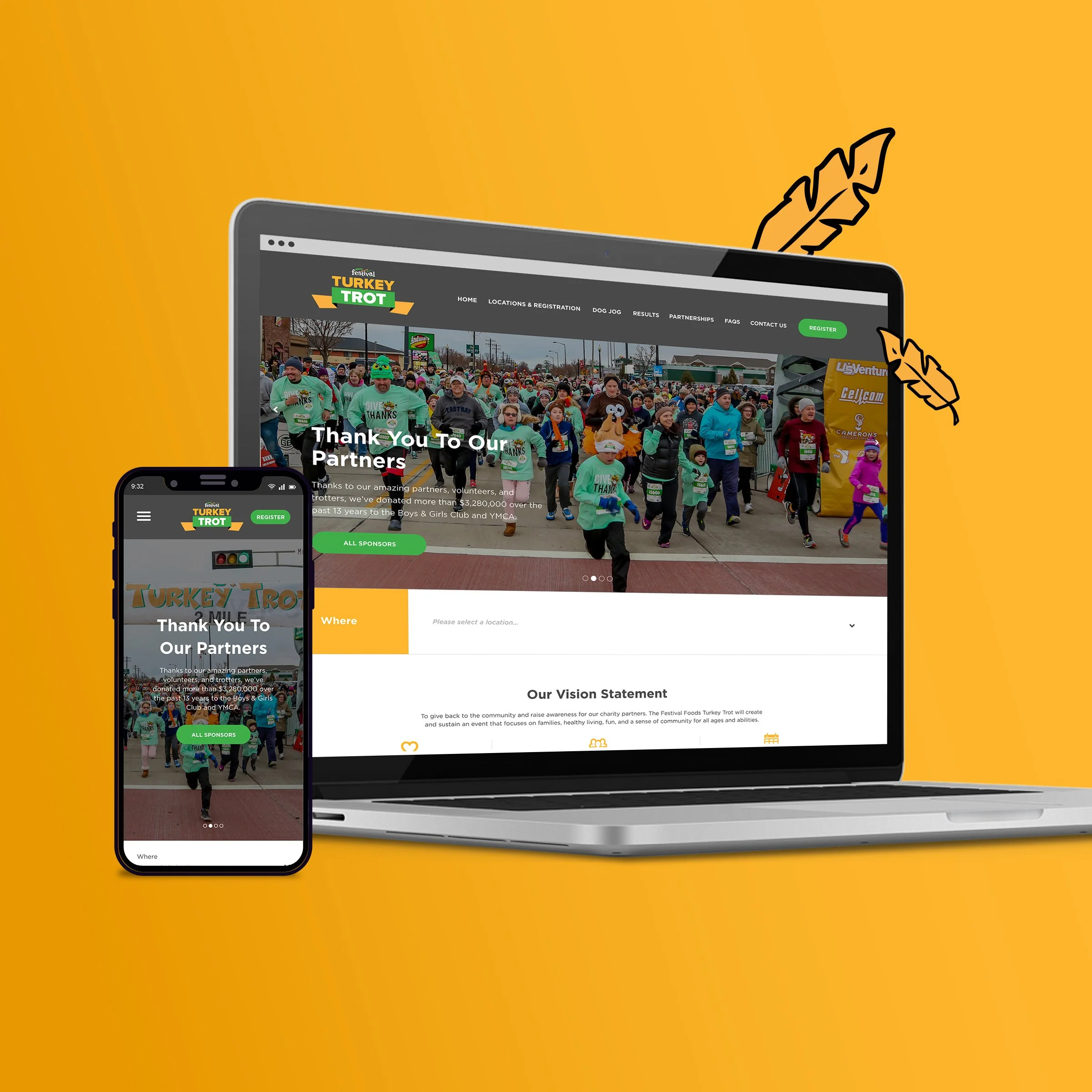 Festival Foods Turkey Trot Website Redesign