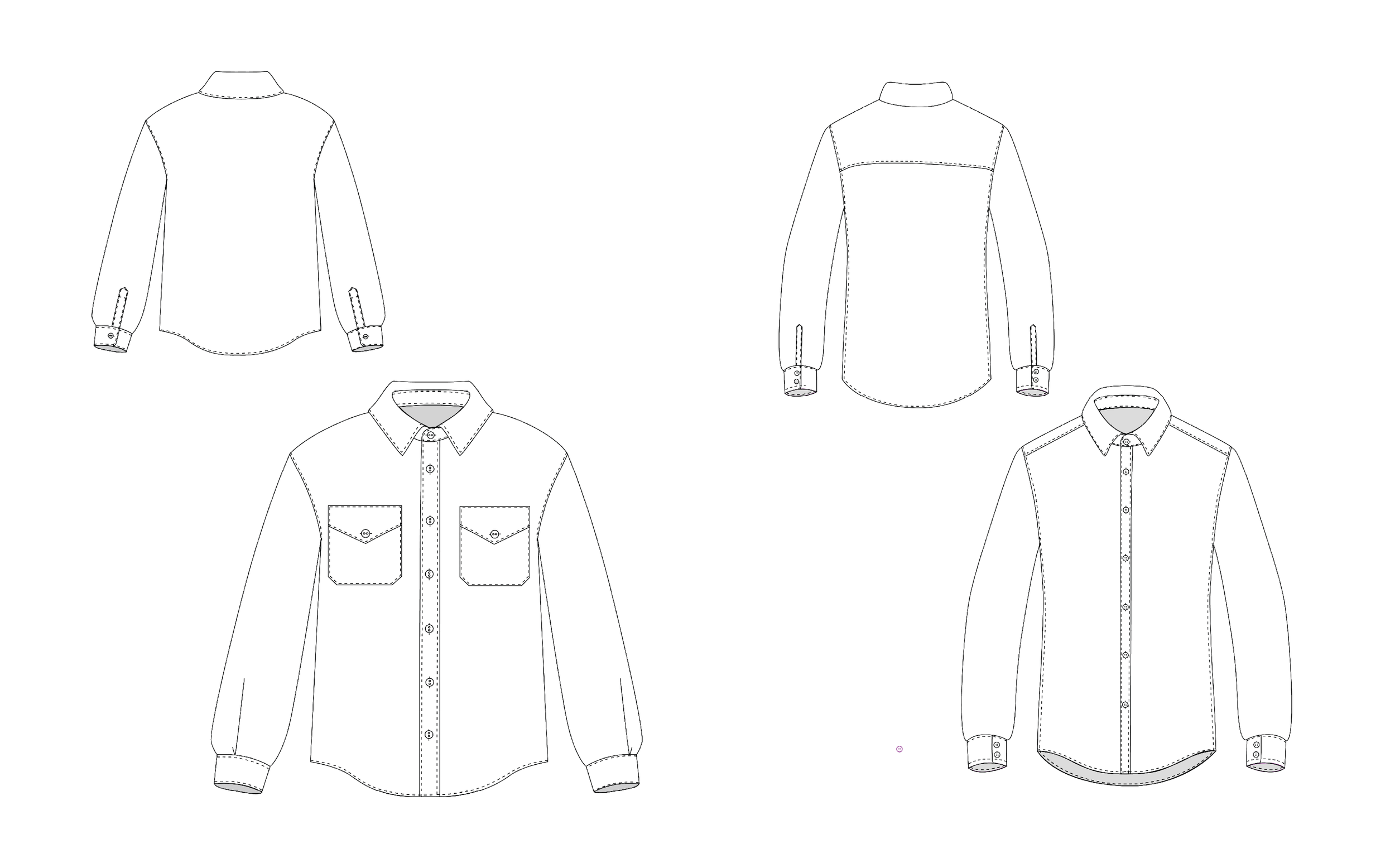  Technical fashion flat 