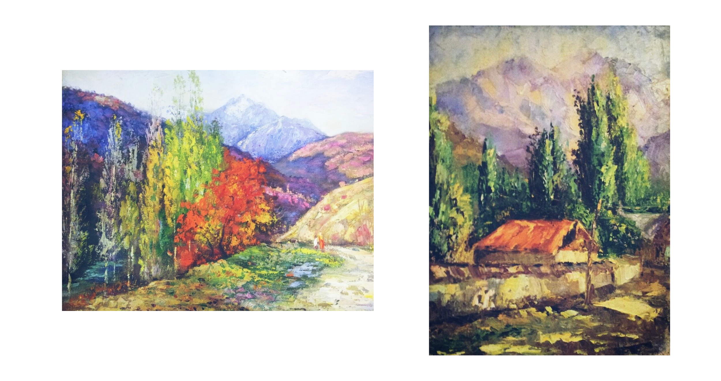  Oil Landscape Painting Etude (Palette Knife Painting)  
