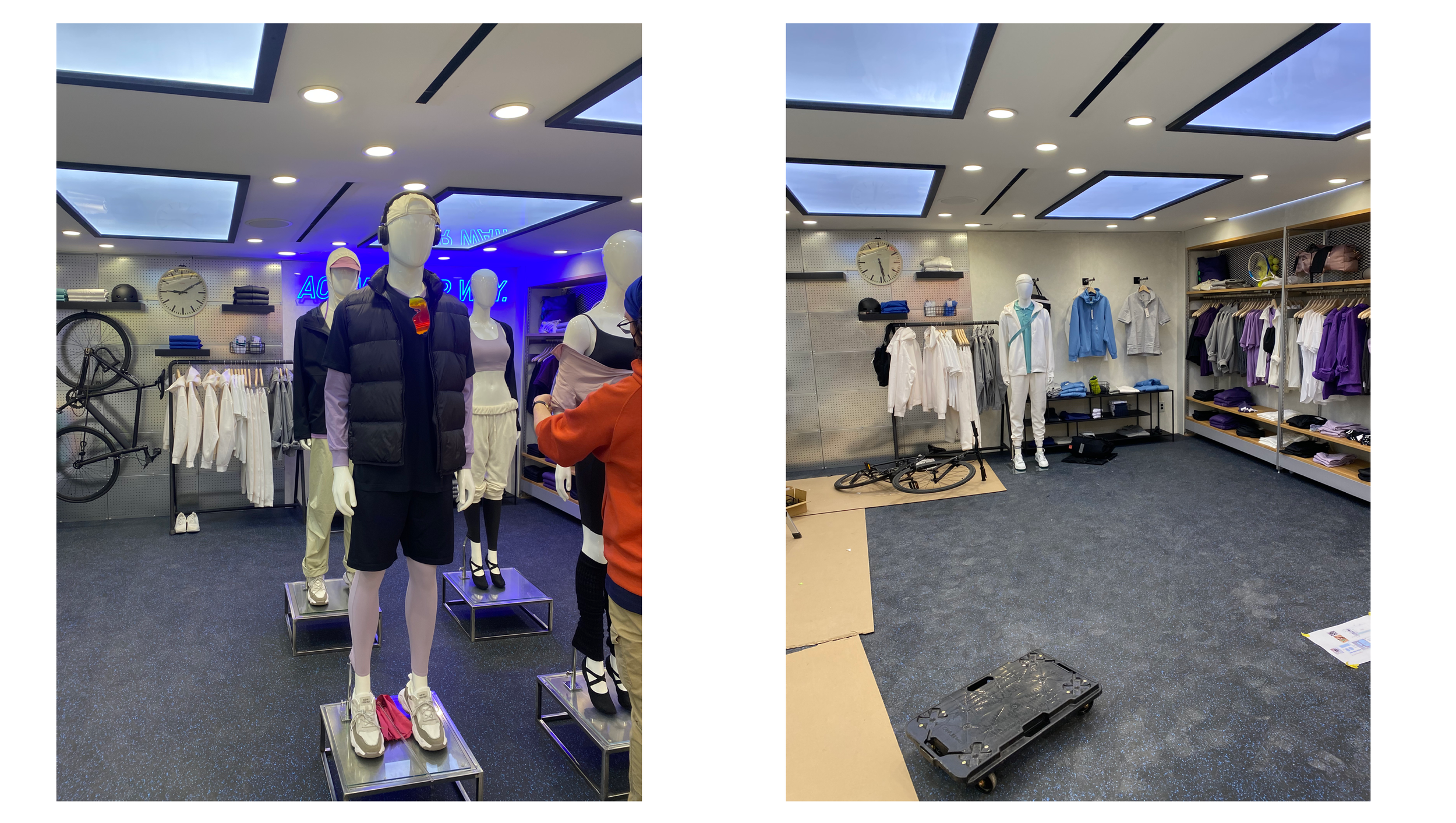 Athleisure Room Setup, Uniqlo 