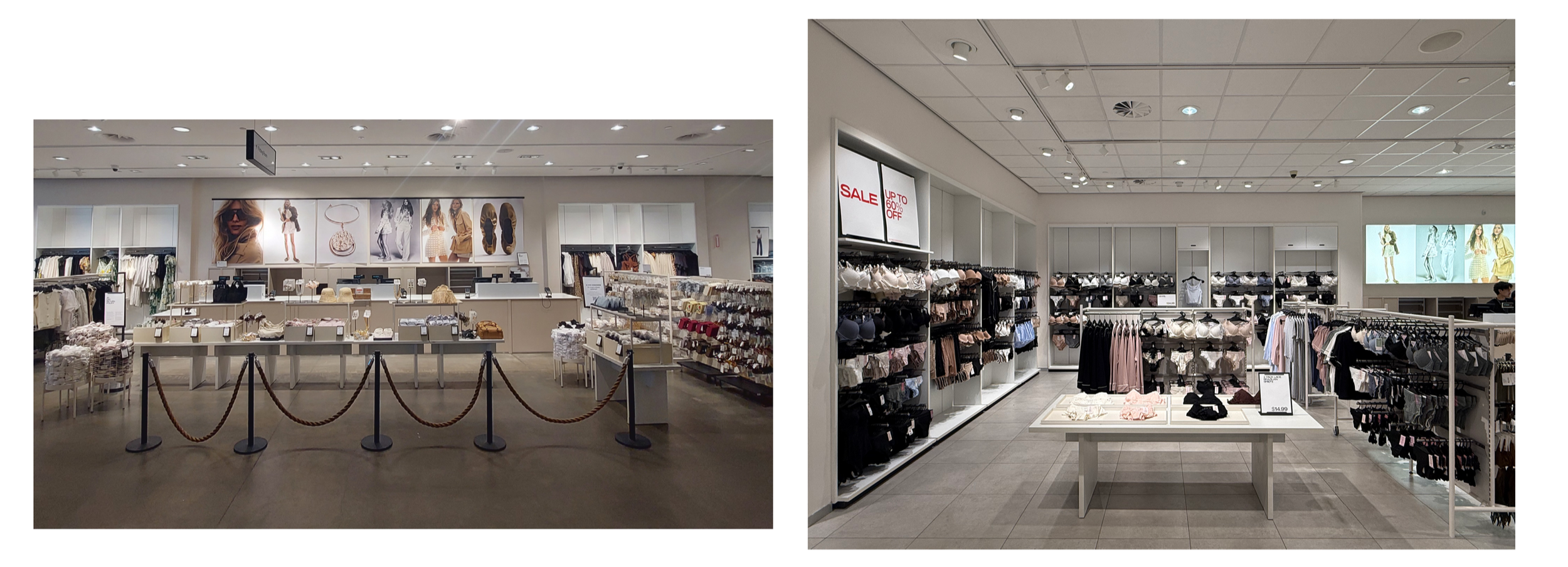 Checkout, accessories, and intimates styling from a new store opening floor set. 