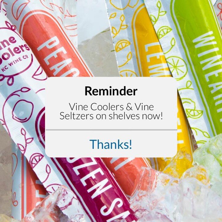 Cheers to FRIDAY! 
#kcwineco #madeinkc #vinecoolers #boozypopsicle #adultpopsicle #friday