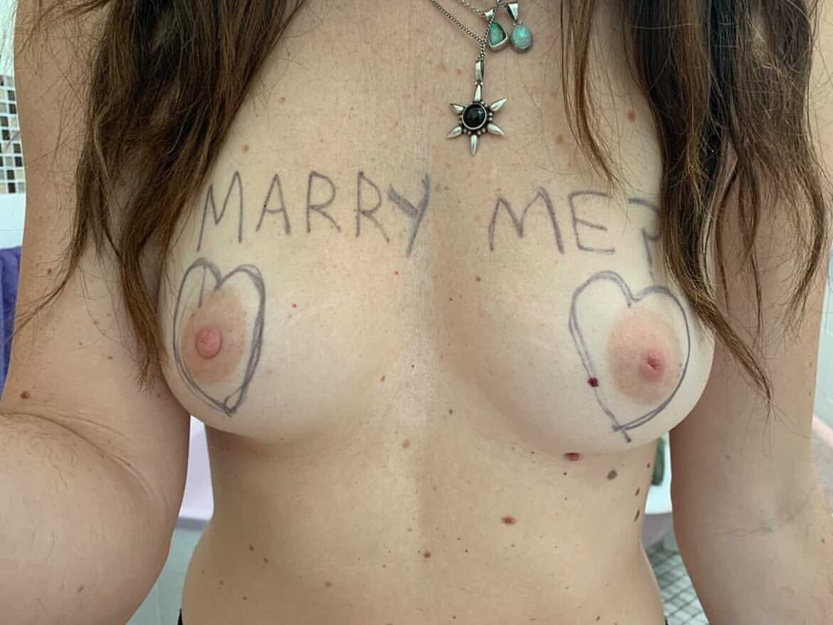 I proposed to my partner with my BoobS,