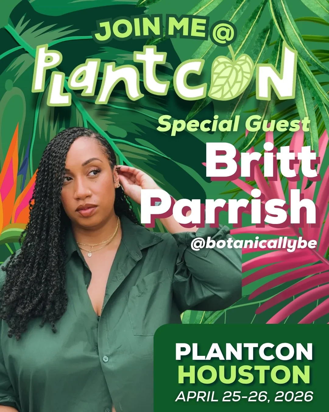 🎉✨ Introducing one of PlantCon Houston&rsquo;s Special Guest, the wonderful @botanicallybe 

The excitement is building! Come meet Britt Parish and join her Kokedama workshop! 

✨PlantCon Houston Details Below✨

🎟️ Tickets on sale at plantcon.org
?